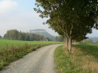 Pohled na pevnost Königstein