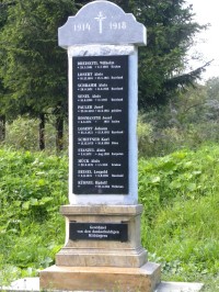 Pomník 12. sudetským vojakom padlým v 1. sv. vojne.
