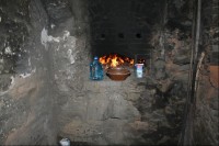 Hamousův statek: V černé kuchyni se připravuje pečení chleba.
