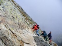 Výstup na Priečné sedlo