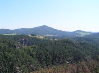 rozhled z altánku: Studenec a Lipnický vrch