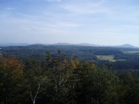 Z rozhledny: panorama Lužických hor