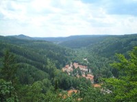 výhled: do údolí Teplé ve Slavkovském lese