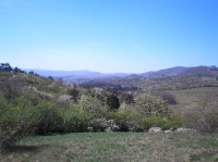 výhled: Jehličenská hornatina (část Doupovských hor)