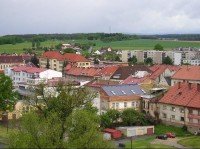 město Bor: Pohled ze zámecké věže