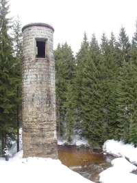 Vychodní věž v zimě