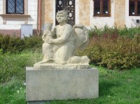 Nepomuk: socha na náměstí
