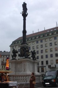 Vídeň: náměsti Am Hof - Mariánský sloup 