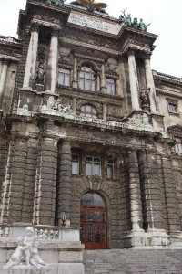 Vídeň: Hofburg - zadní trakt 