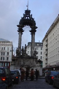Vídeň: kašna na Hoher Markt