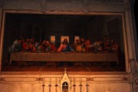 Vídeň: Minoritenkirche - kopie Leonardovy Poslední večeře 