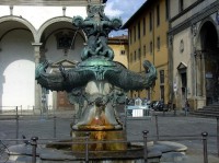 Florencie: Piazza della Santissima Annunziata - fontána od Taccy