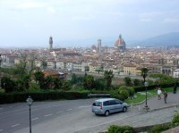 Florencie: pohled na město z Piazzale Michelangelo 