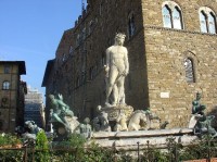 Florencie: Piazza della Signoria - Neptunova fontána (Ammanato)