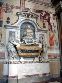 Florencie: náhrobek Galilei Galileo