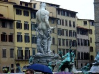 Florencie: Neptunova fontána na námšstí della Signoria