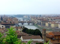 Florencie: pohled na město z Piazzale Michelangelo 