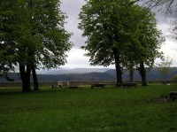 Vézelay: pohled z parku do kraje 