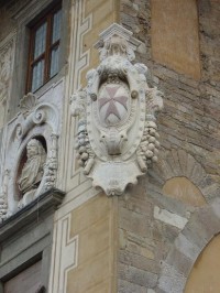 Pisa: Piazza dei Cavalieri , detail Palazza dei Cavalieri 