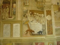 Monte Oliveto Maggiore: fresky v křížové chodbě