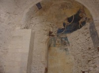 Aix en Provence: freska v interiéru kostela Saint Sauveur