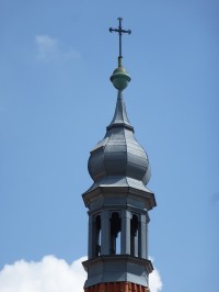 Kostel sv. Jana Křtitele - detail zvonice