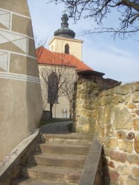 Zámek - schody ke kapli sv. Vojtěcha