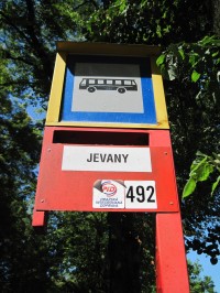 Jevany - autobusová zastávka