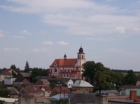 Bolatice, kostel: Pohled na kostel sv. Stanislava