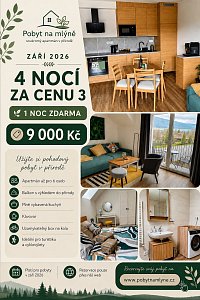 Apartmán Pobyt na Mlýně - Mlýnický Dvůr