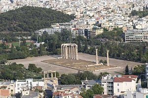 Athény - chrám Dia Olympského
